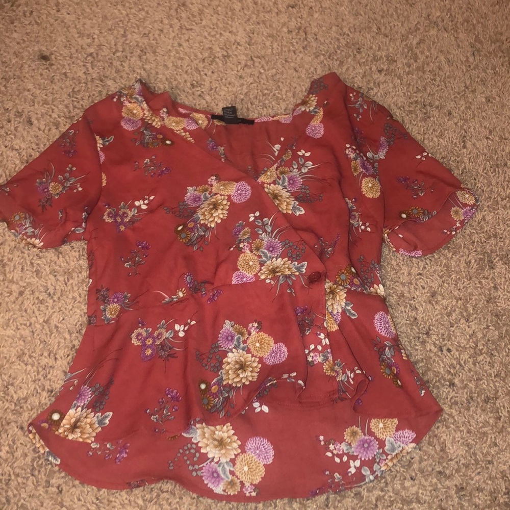 Flower print top
